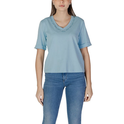 Liu Jo Blue Cotton Tops & T-Shirt