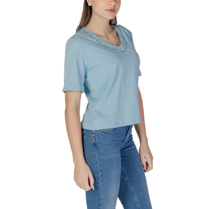 Liu Jo Blue Cotton Tops & T-Shirt