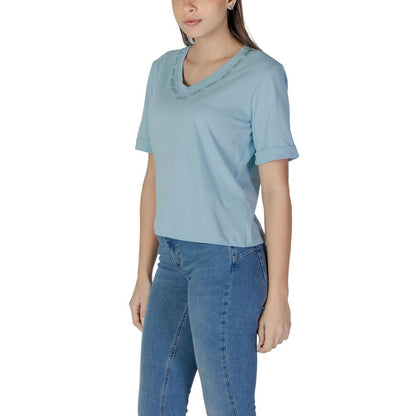 Liu Jo Blue Cotton Tops & T-Shirt