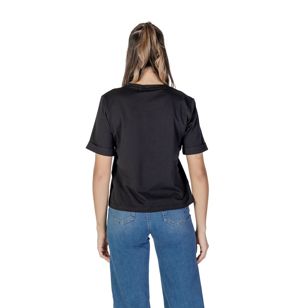 Liu Jo Black Cotton Tops & T-Shirt