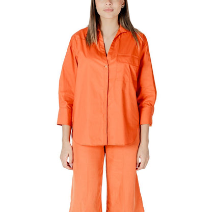 Liu Jo Orange Cotton Shirt
