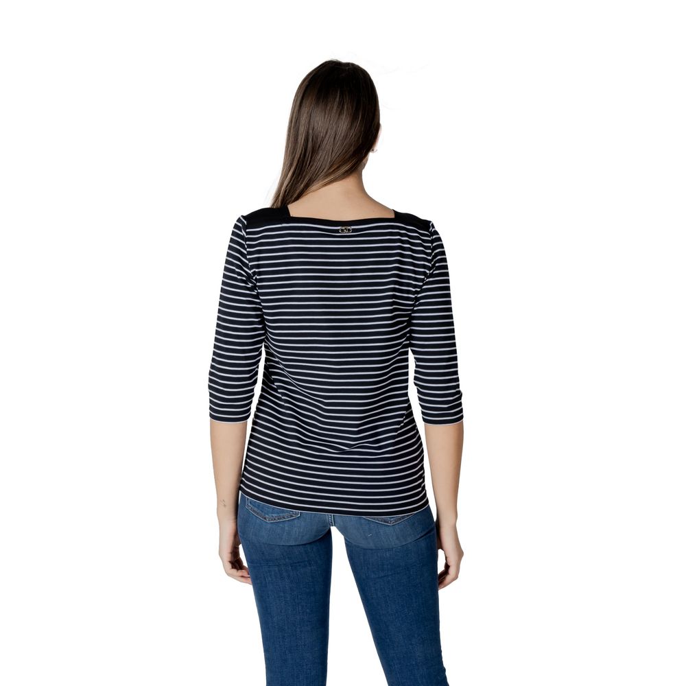 Liu Jo Black And White Cotton Tops & T-Shirt