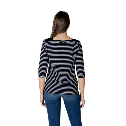 Liu Jo Black And White Cotton Tops & T-Shirt