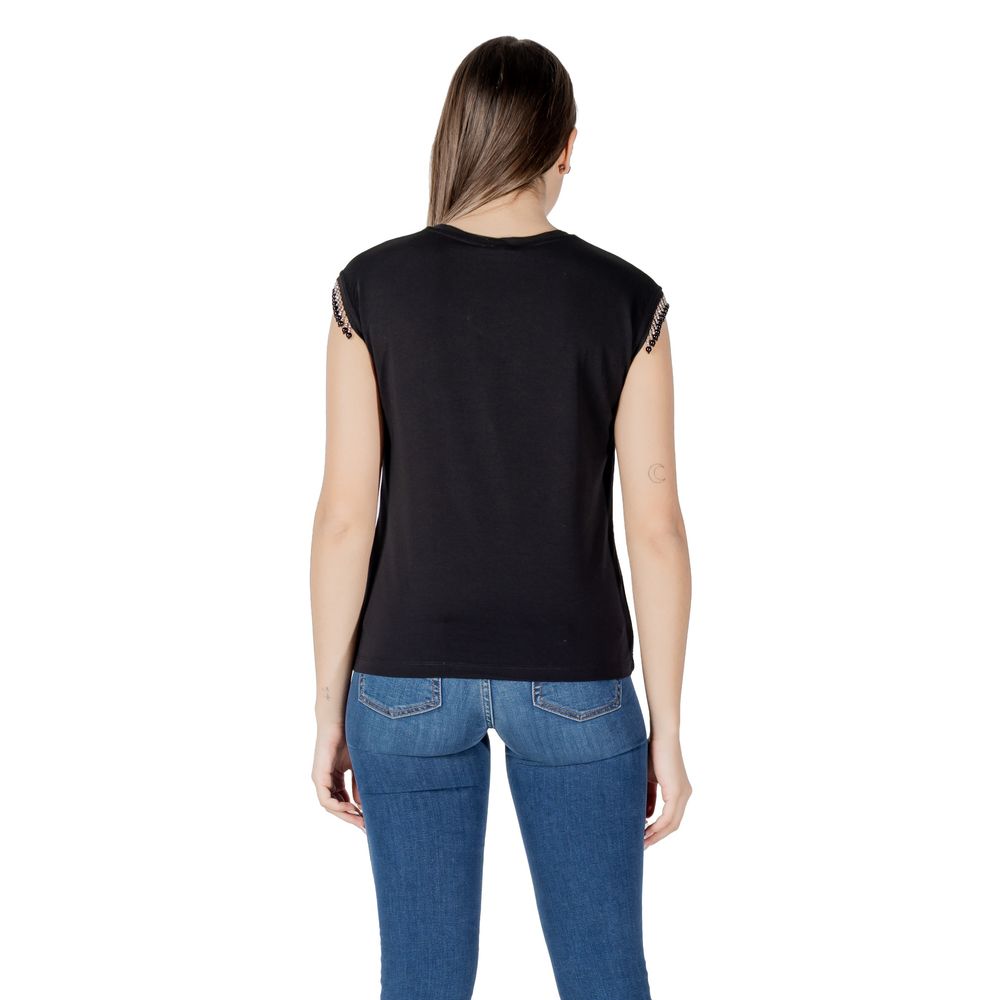 Liu Jo Black Cotton Tops & T-Shirt