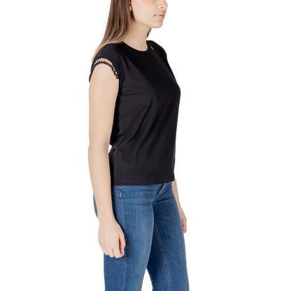 Liu Jo Black Cotton Tops & T-Shirt