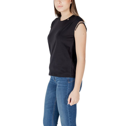 Liu Jo Black Cotton Tops & T-Shirt