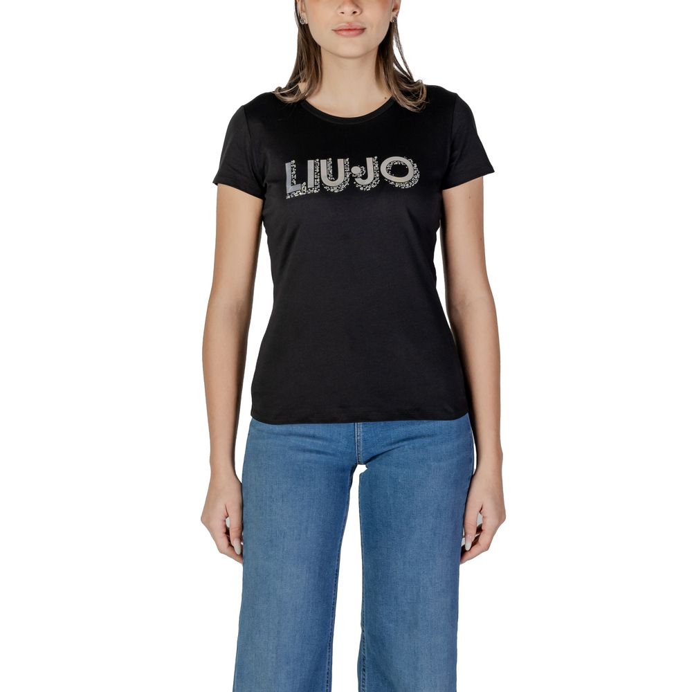 Liu Jo Black Cotton Tops & T-Shirt