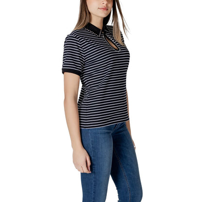 Liu Jo Black And White Cotton Tops & T-Shirt