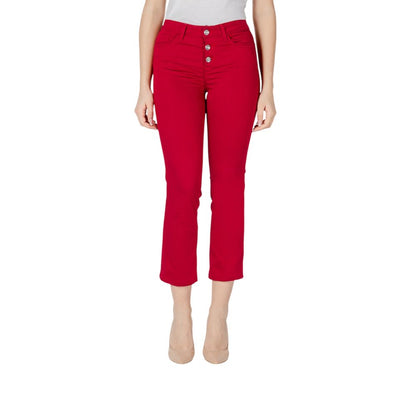 Liu Jo Red Cotton Jeans & Pant