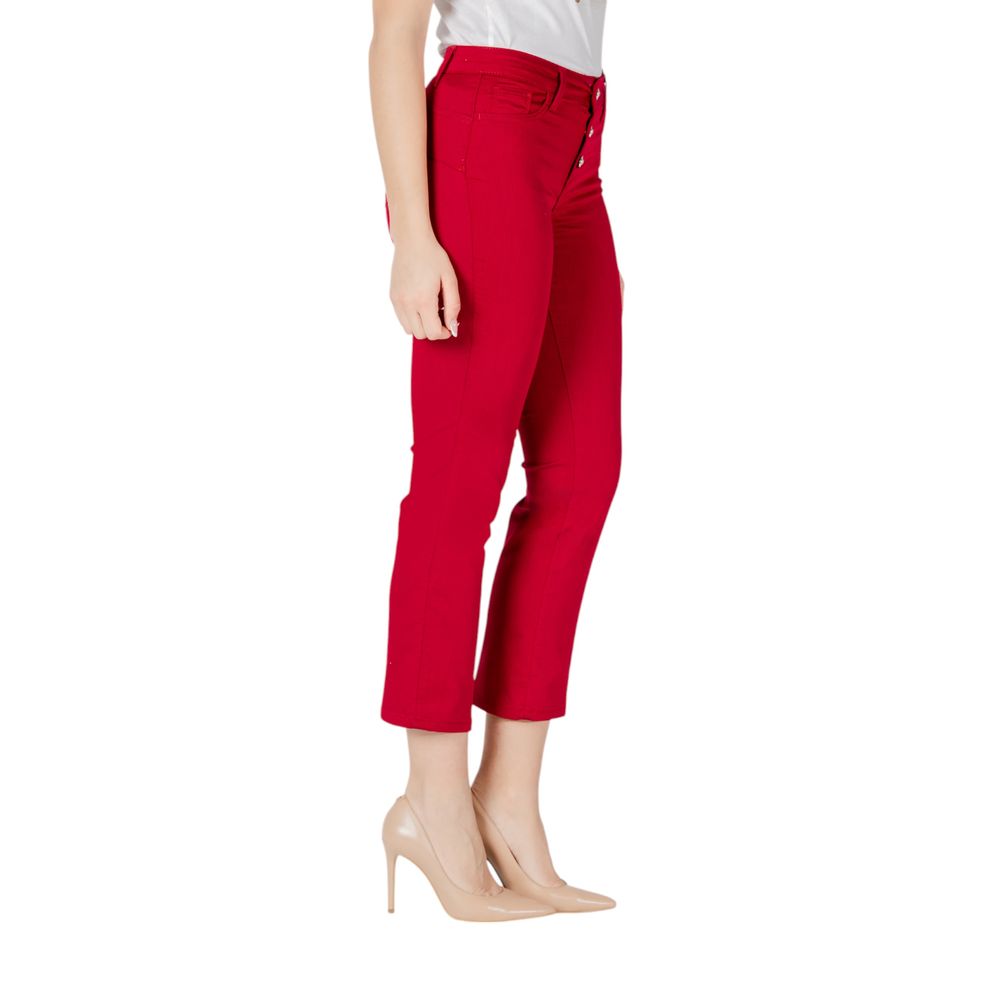 Liu Jo Red Cotton Jeans & Pant