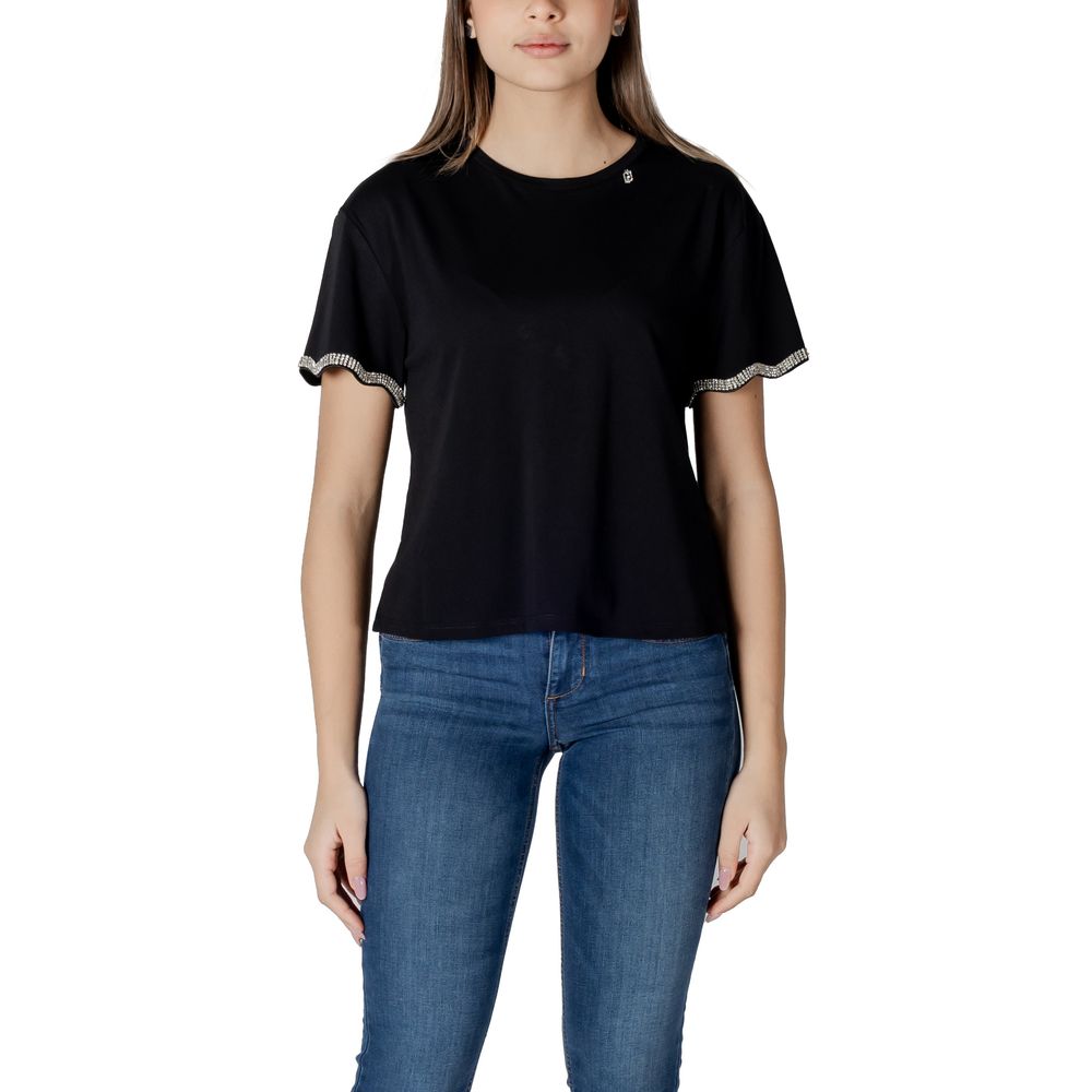 Liu Jo Black Cotton Tops & T-Shirt