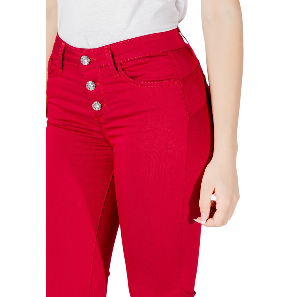 Liu Jo Red Cotton Jeans & Pant