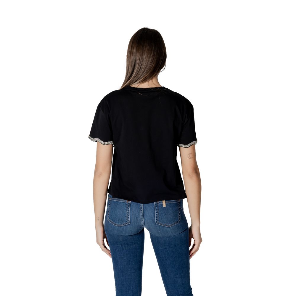 Liu Jo Black Cotton Tops & T-Shirt