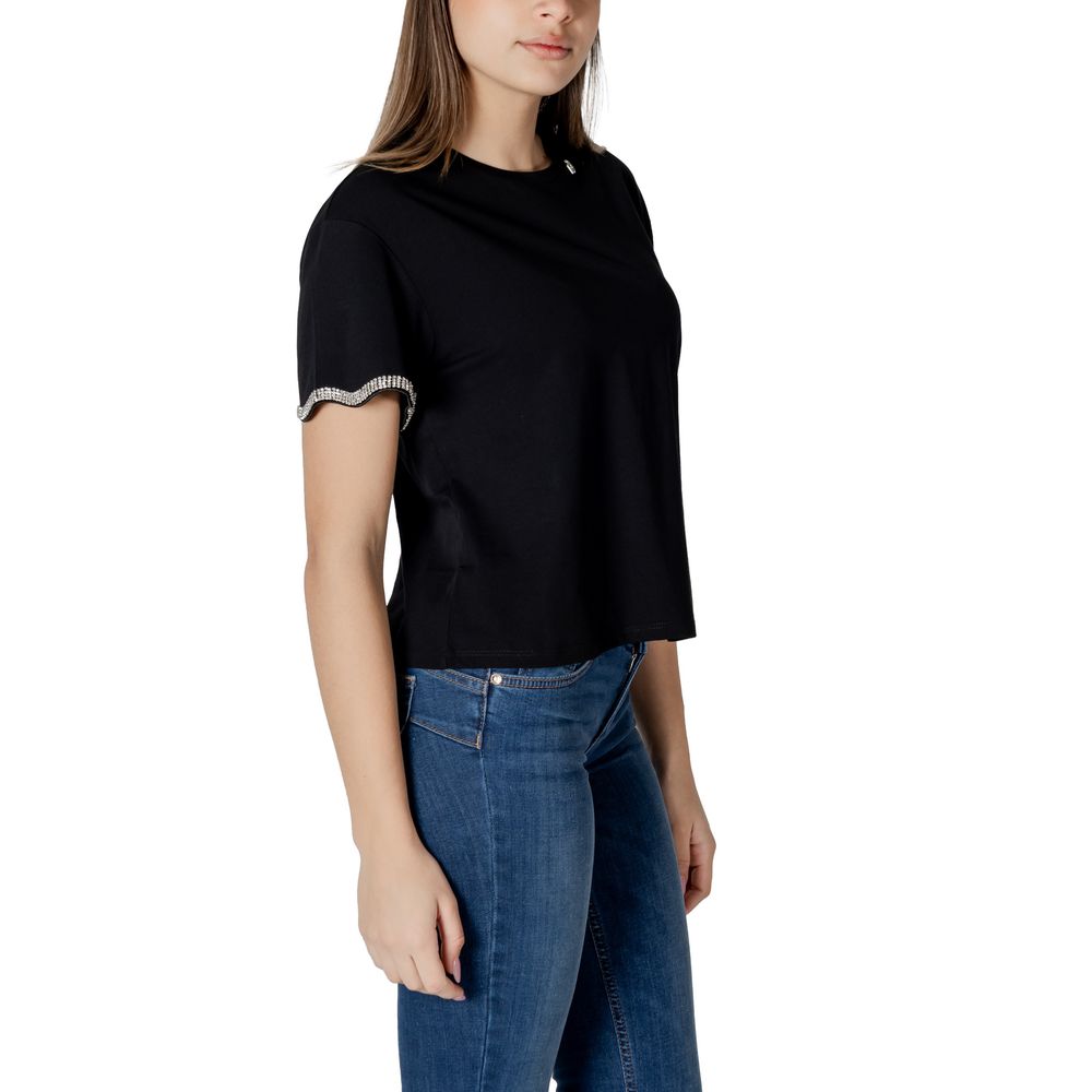 Liu Jo Black Cotton Tops & T-Shirt