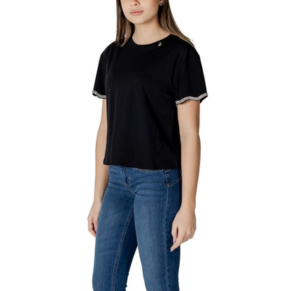 Liu Jo Black Cotton Tops & T-Shirt