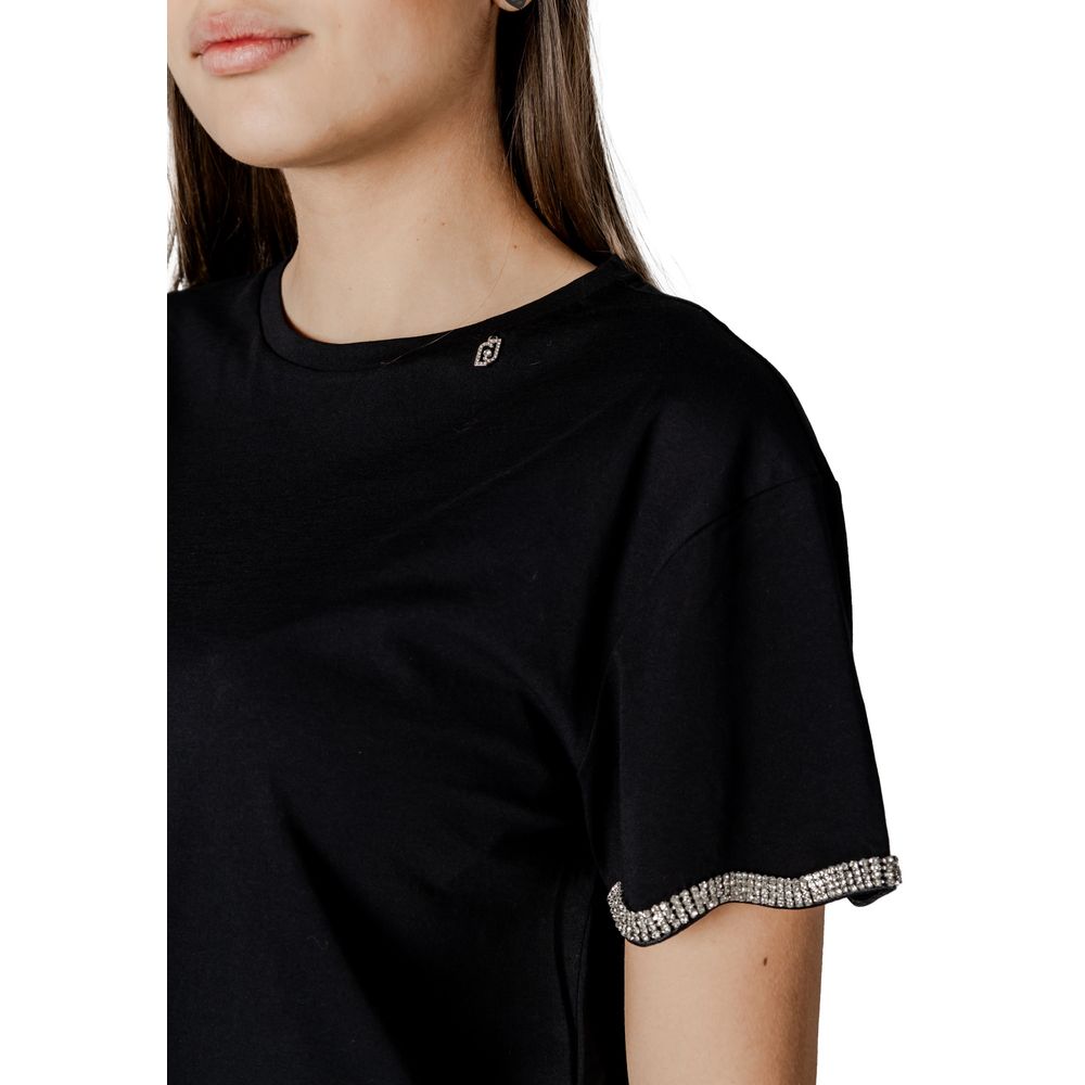 Liu Jo Black Cotton Tops & T-Shirt