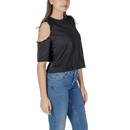 Liu Jo Black Cotton Tops & T-Shirt