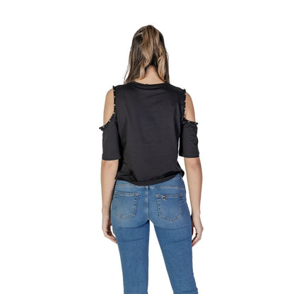 Liu Jo Black Cotton Tops & T-Shirt