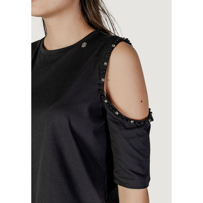 Liu Jo Black Cotton Tops & T-Shirt