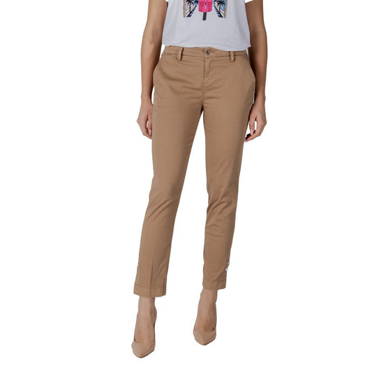 Liu Jo Beige Cotton Jeans & Pant