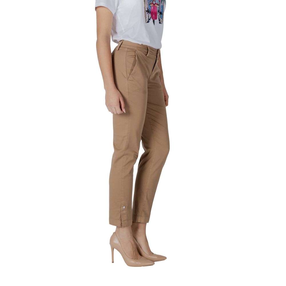 Liu Jo Beige Cotton Jeans & Pant