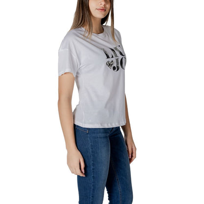 Liu Jo Black And White Cotton Tops & T-Shirt