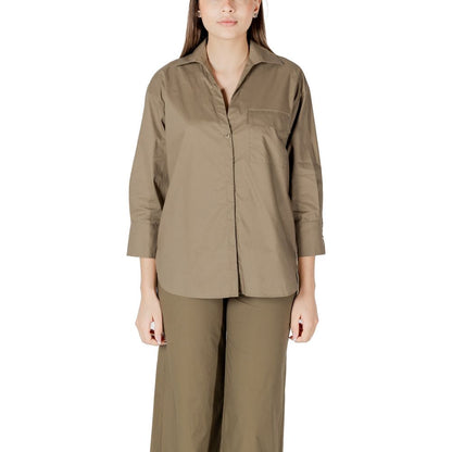 Liu Jo Green Cotton Shirt