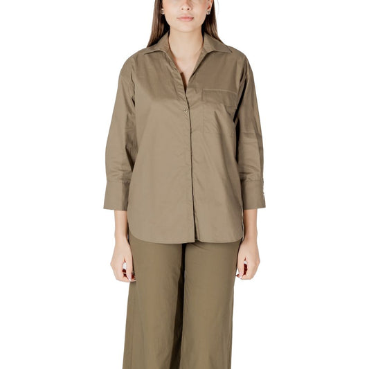 Liu Jo Green Cotton Shirt