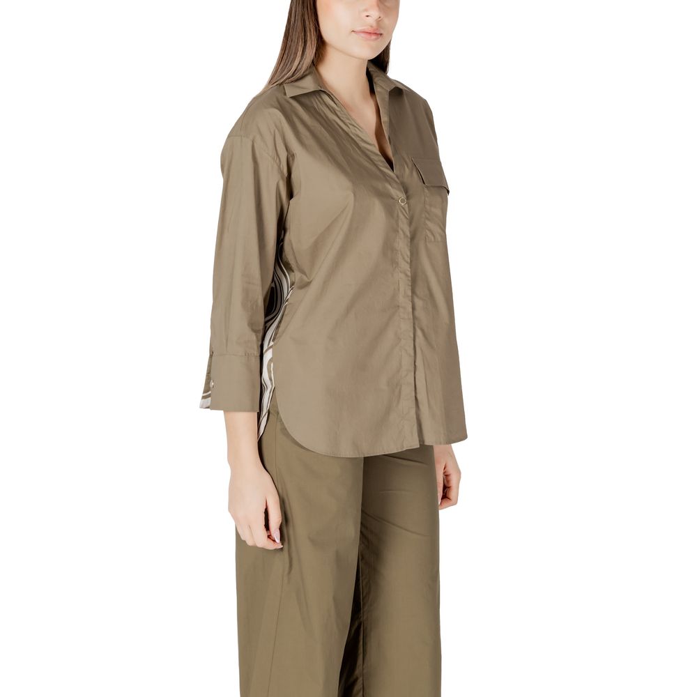 Liu Jo Green Cotton Shirt