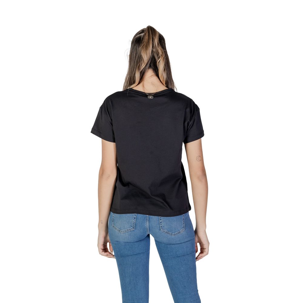 Liu Jo Black Cotton Tops & T-Shirt