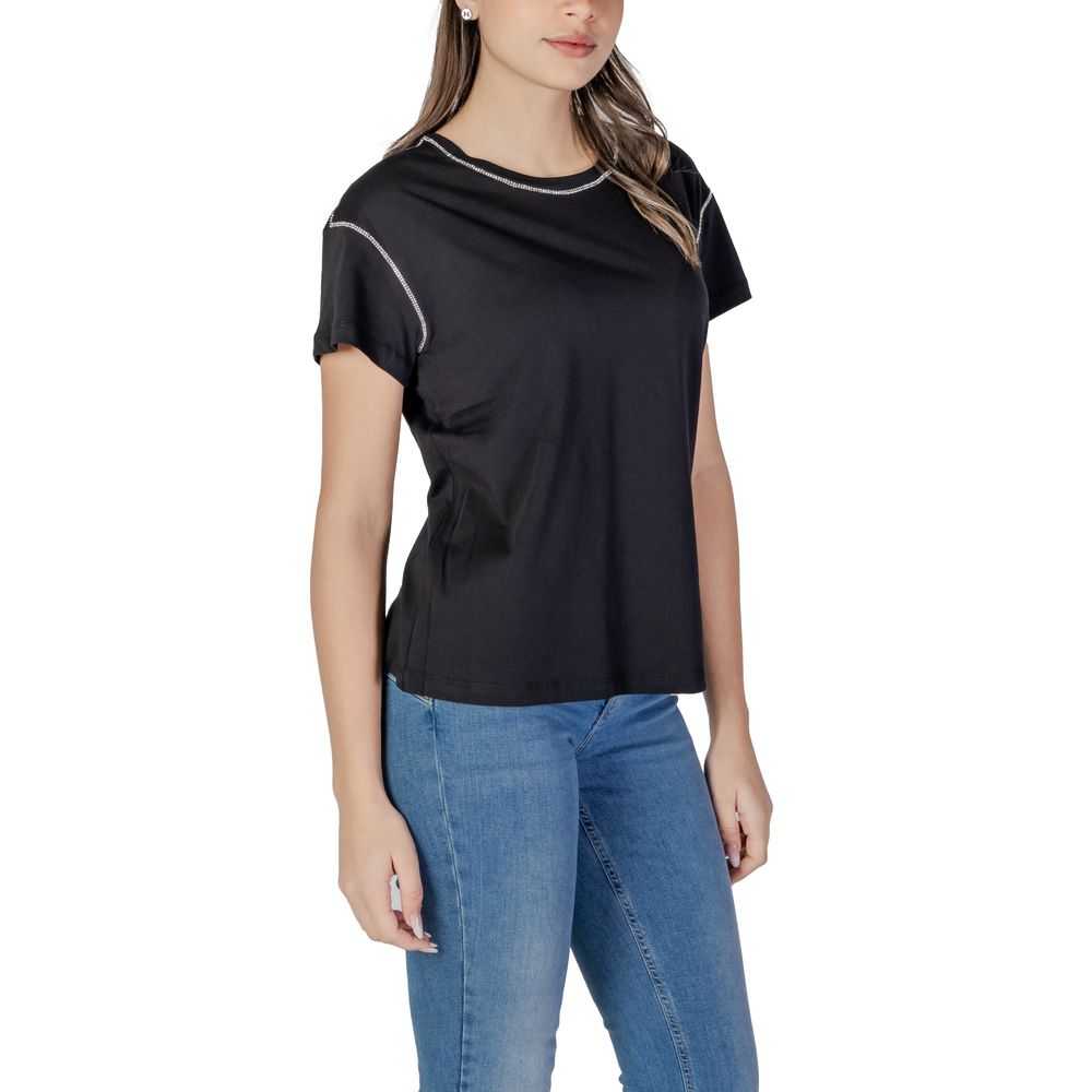 Liu Jo Black Cotton Tops & T-Shirt