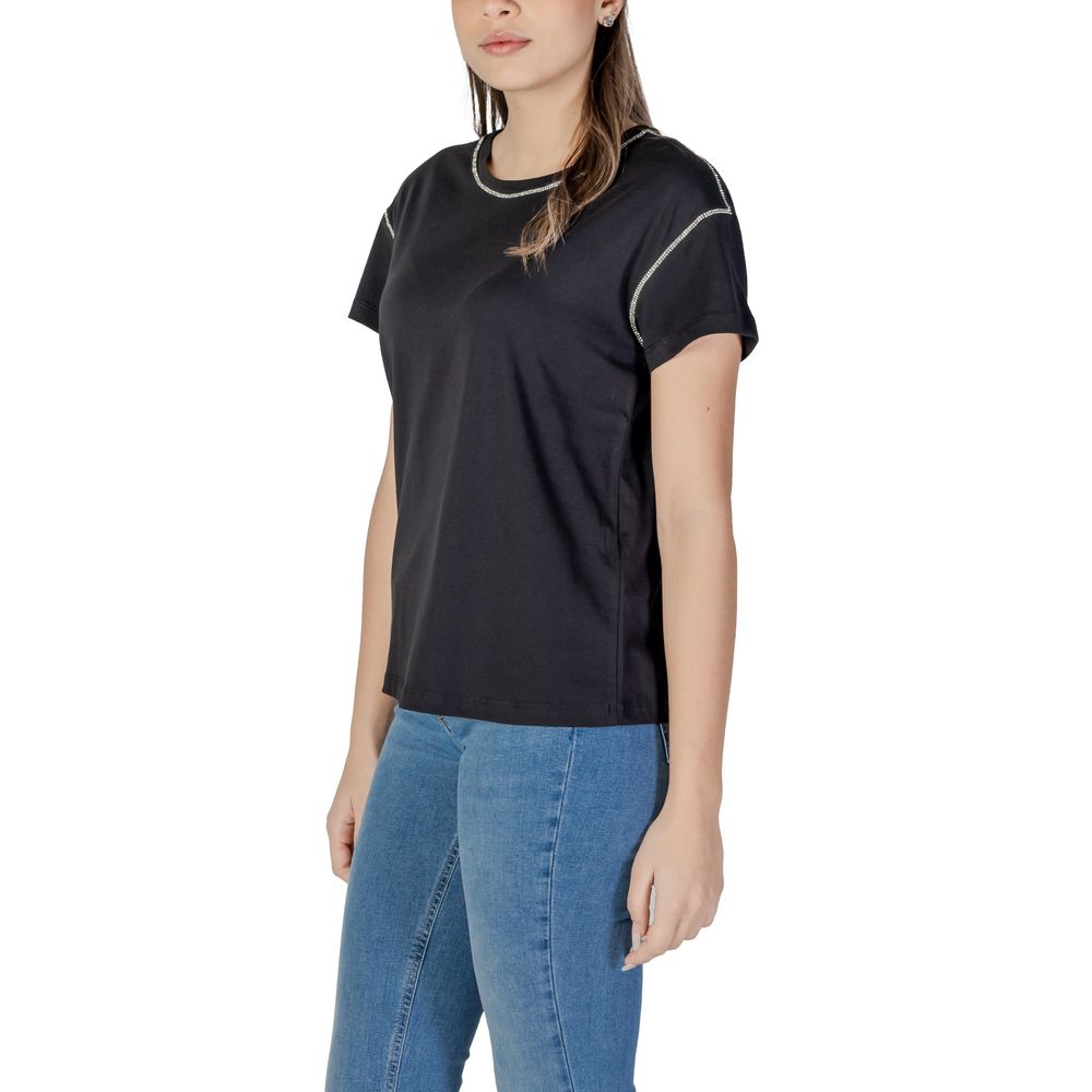 Liu Jo Black Cotton Tops & T-Shirt