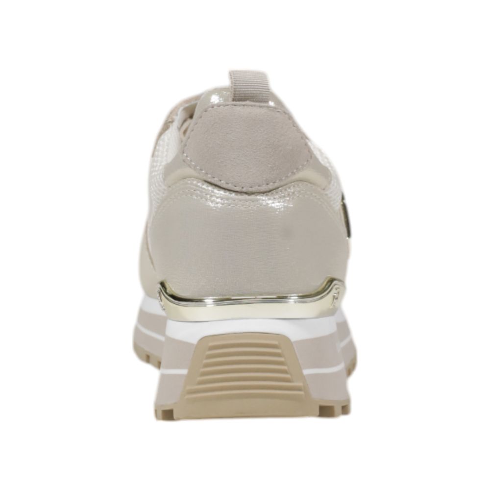 Liu Jo Cream Leather Sneaker