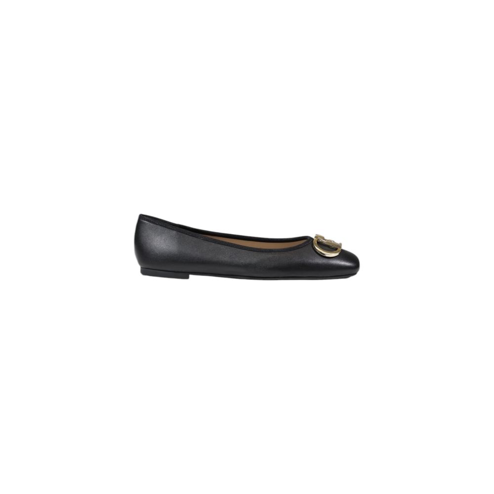 Liu Jo Black Leather Flat Shoe