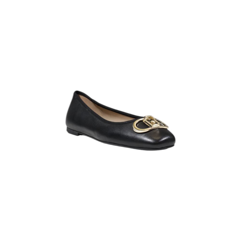 Liu Jo Black Leather Flat Shoe