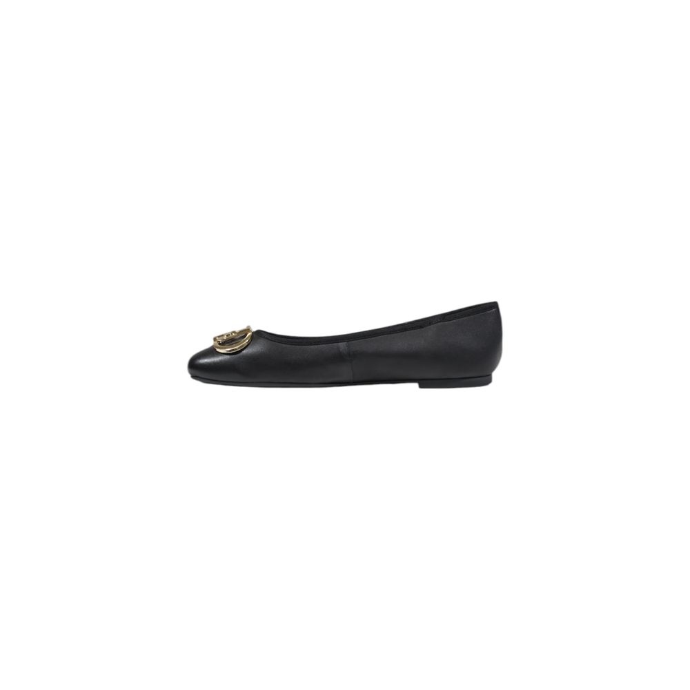 Liu Jo Black Leather Flat Shoe