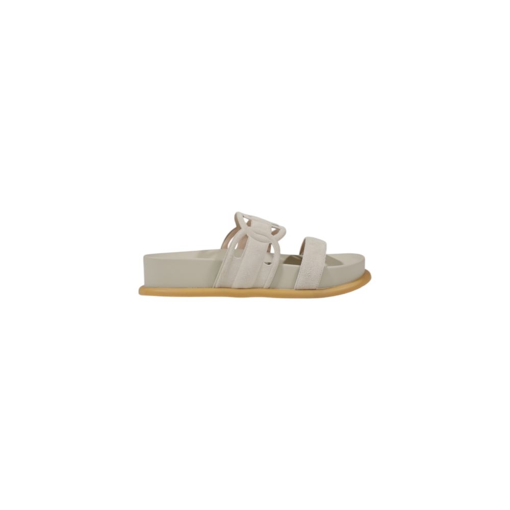 Liu Jo Gray Leather Sandal