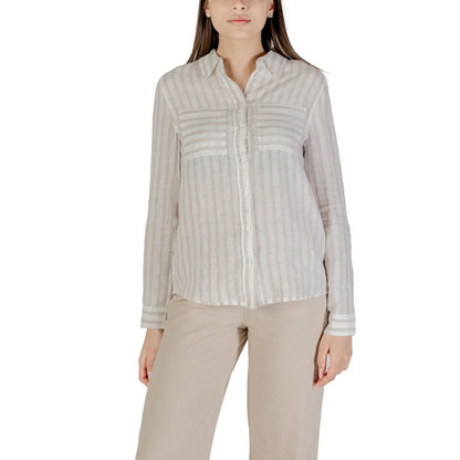 Street One Beige Linen Shirt