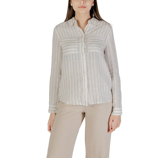 Street One Beige Linen Shirt