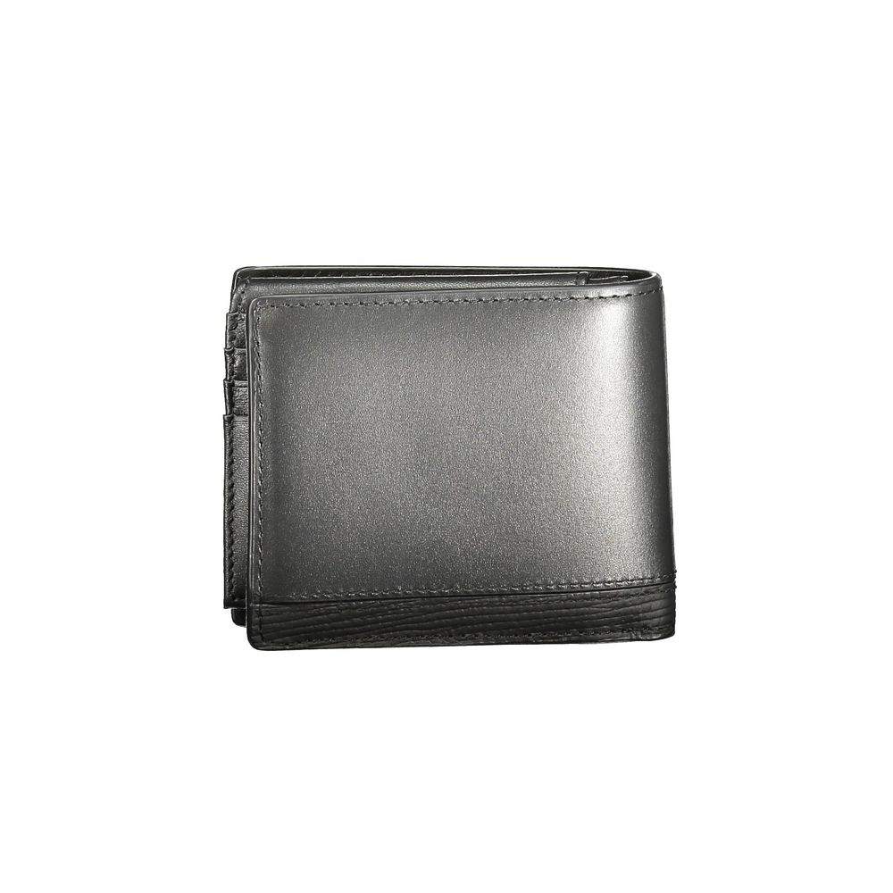 Tommy Hilfiger Black Leather Men Wallet