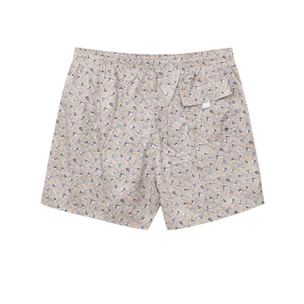Canali Beige Polyester Swimwear