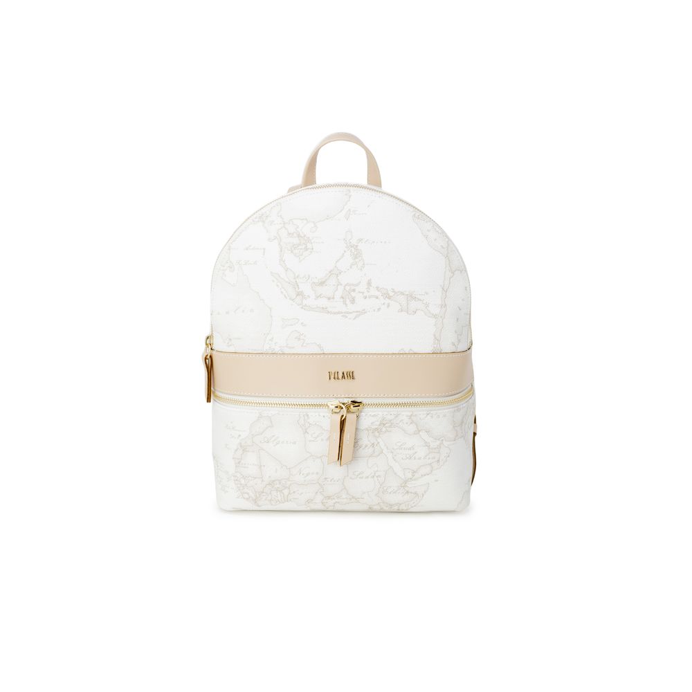 Alviero Martini Prima Classe White Leather Backpack