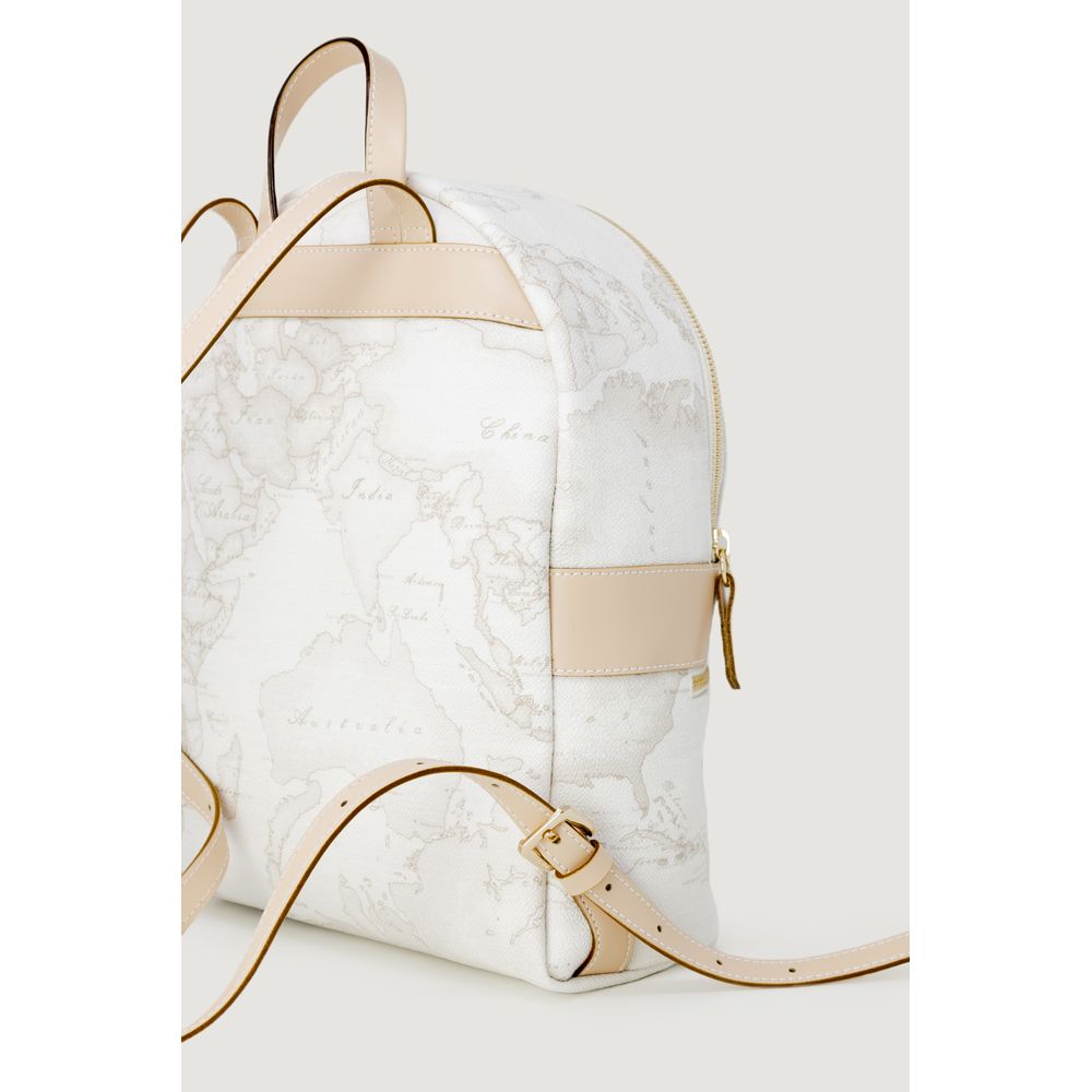 Alviero Martini Prima Classe White Leather Backpack