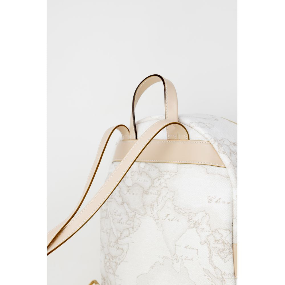 Alviero Martini Prima Classe White Leather Backpack