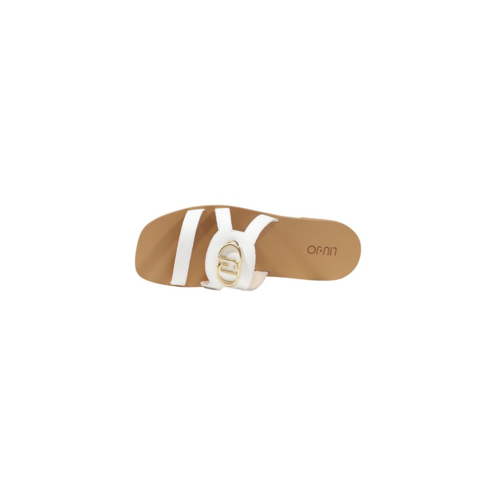Liu Jo Cream Leather Sandal