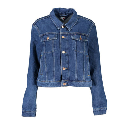 Tommy Hilfiger Blue Cotton Women Jacket