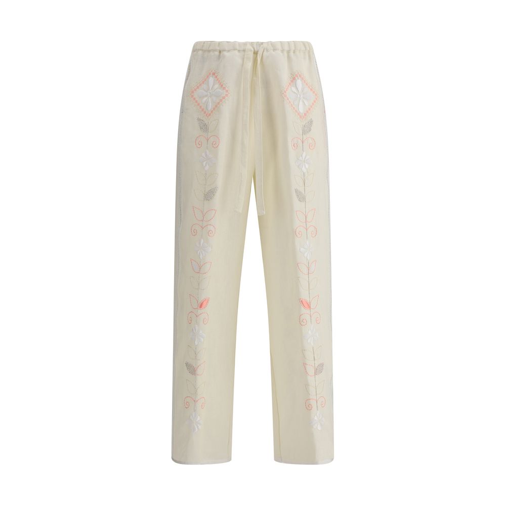 Forte_Forte Embroidered linen Pants