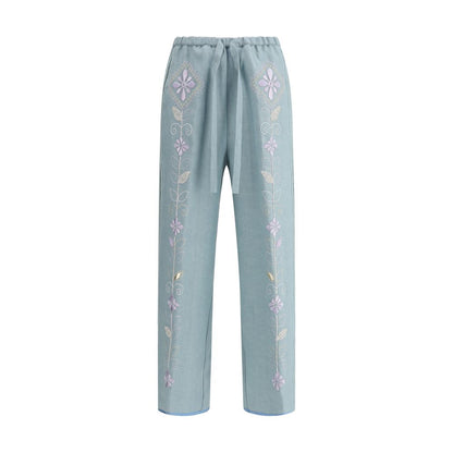 Forte_Forte Embroidered linen Pants