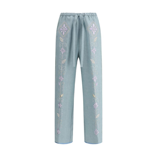 Forte_Forte Embroidered linen Pants