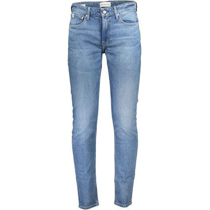 Calvin Klein Light Blue Cotton Men Jeans